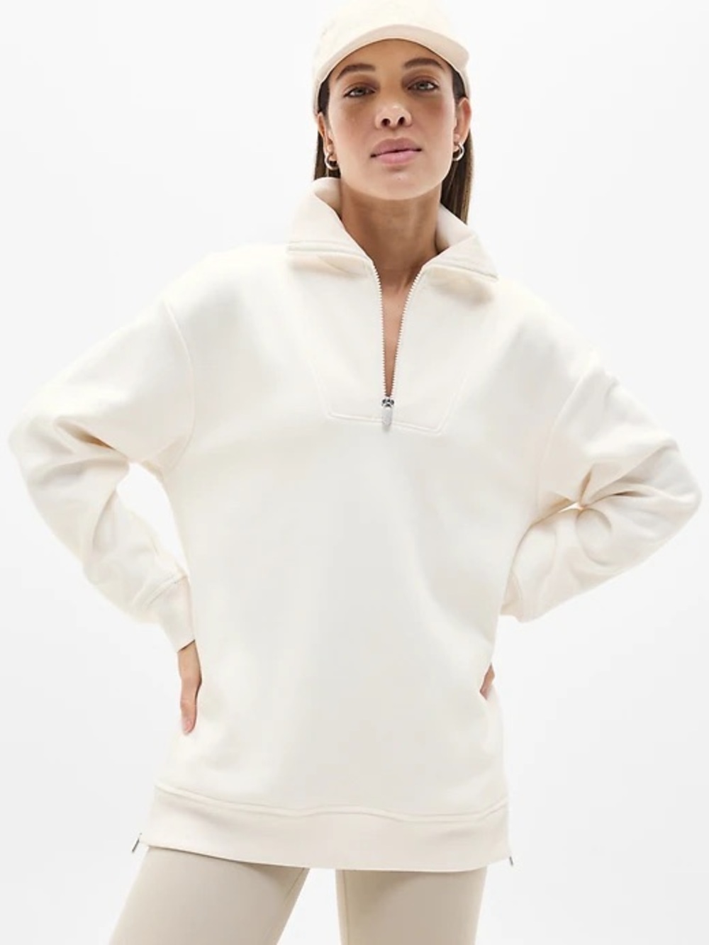 Athleta cozy Karma 1/2 zip. Size L